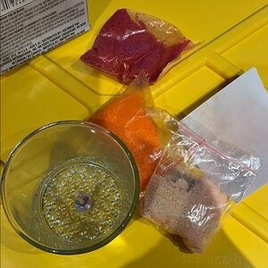 Colorful candle making kit. Apple cinnamon, magnolia n apricot citrus fragrance.